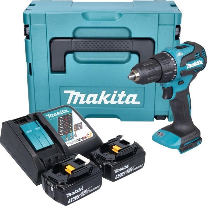 MAKITA Cordless Drill-Screwdriver 18V 2x5Ah DHP490RTJ