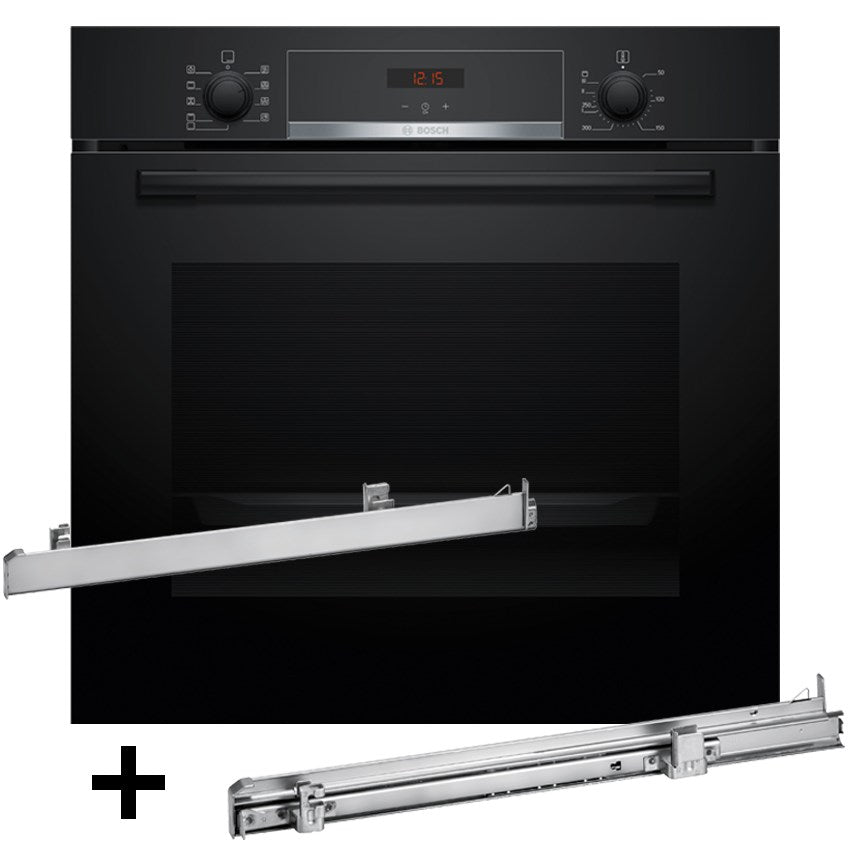 BOSCH Oven HBA514BB3 + HEZ538000 Telescopic Runners