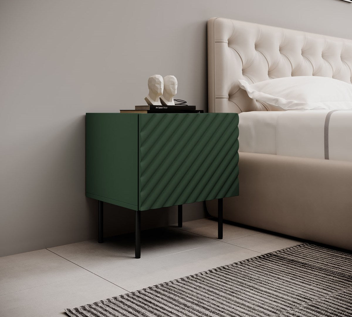 ONDA Bedside Table 2 pcs. 50x40x54 Green