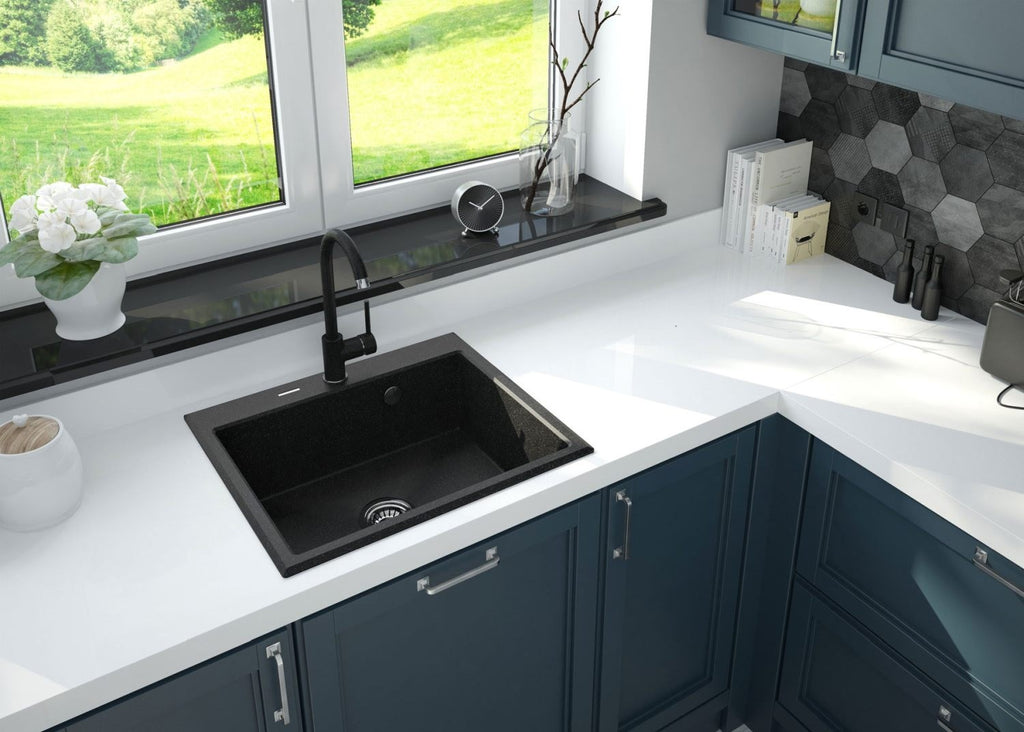 Kitchen Faucet Graphite Grey Cast Brass Standing Under 9 L/min