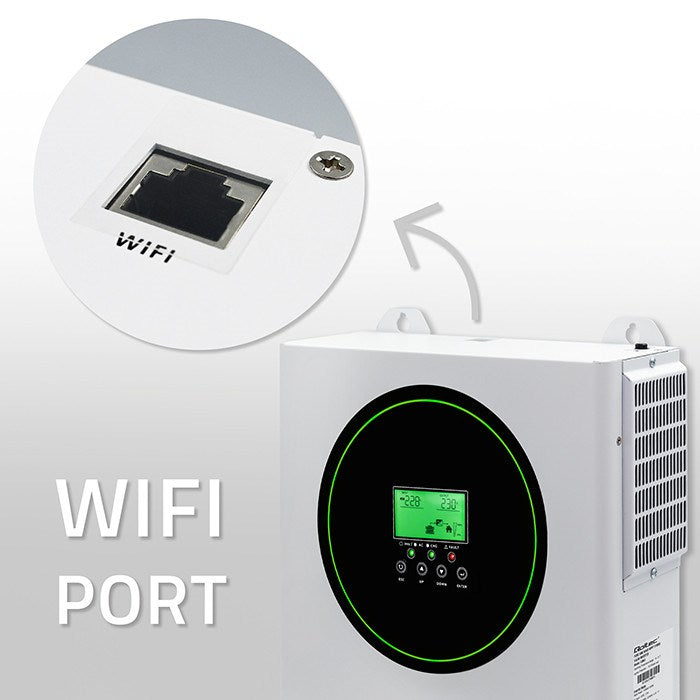 Qoltec Off-Grid Solar Inverter 3500W 100A 24V MPPT 3500kW