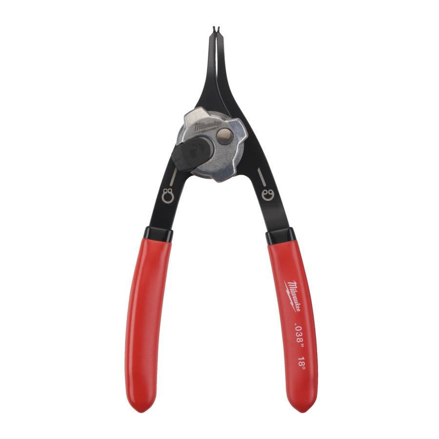 MILWAUKEE Small Straight Seger Pliers, Precision Tip Diameter 0.9 mm, Weight 120 g, Model 4932492487