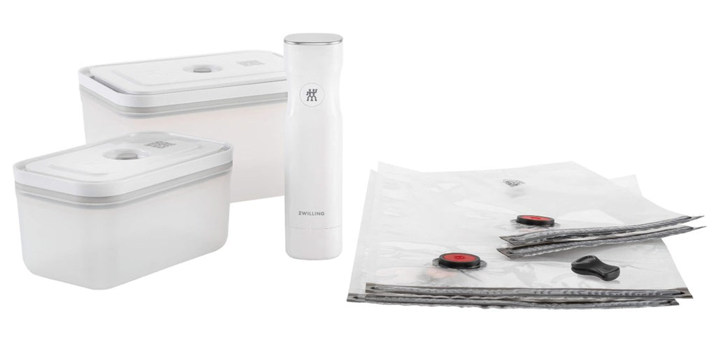 Zwilling Vacuum Starter Set, M/L/ 7-piece, Plastic, White, Premium, No Plug (36807-007-0)
