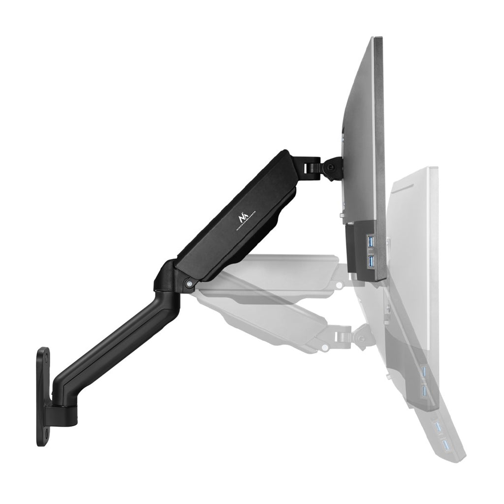 Maclean MC-332 Double Arm Monitor Wall Mount  17-32   9kg max  Computer Screen Holder