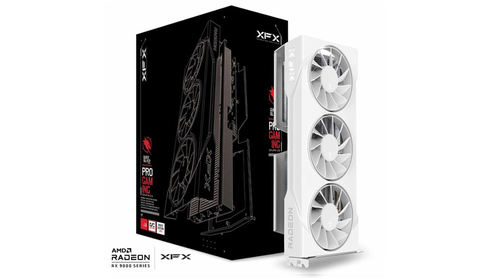 XFX VGA 16GB RADEON RX9060XT SWIFT OC WHITE Gaming Graphics Card (RX-96TS316W7) 2xDP/1xHDMI
