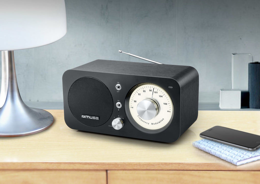 muse M-095BT Portable Radio Black with Bluetooth