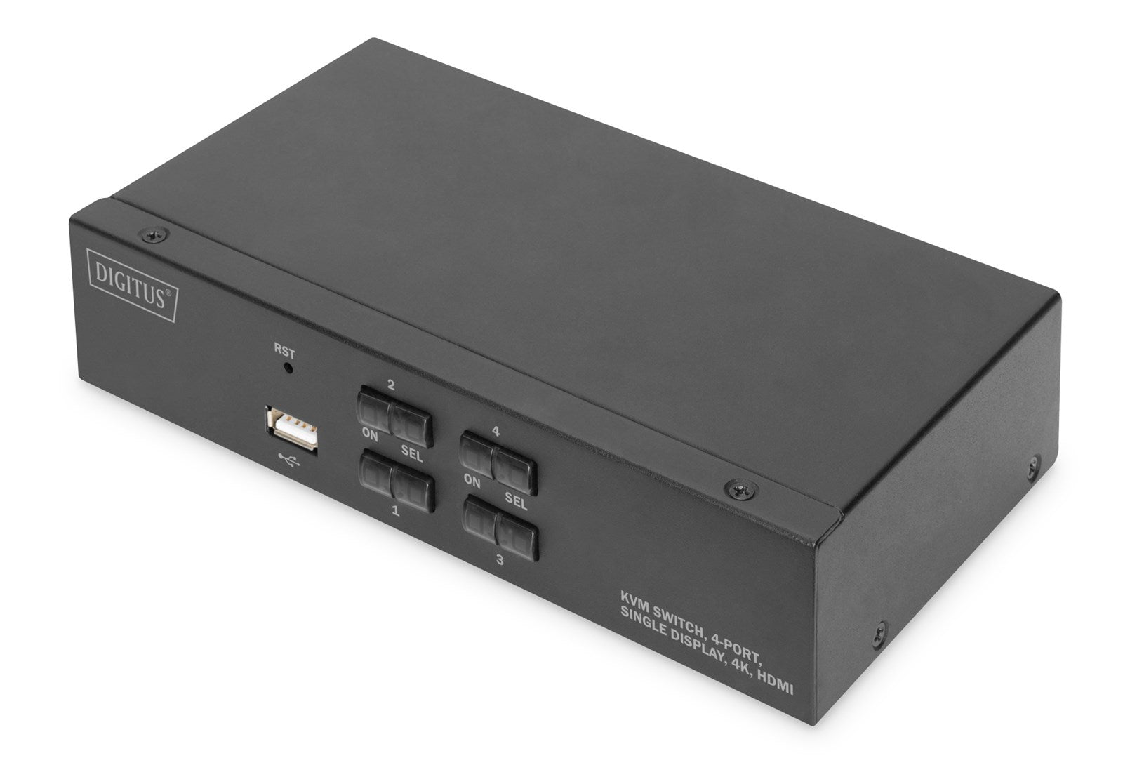 Digitus KVM Switch  4 Port  Single Display  4K  HDMI®