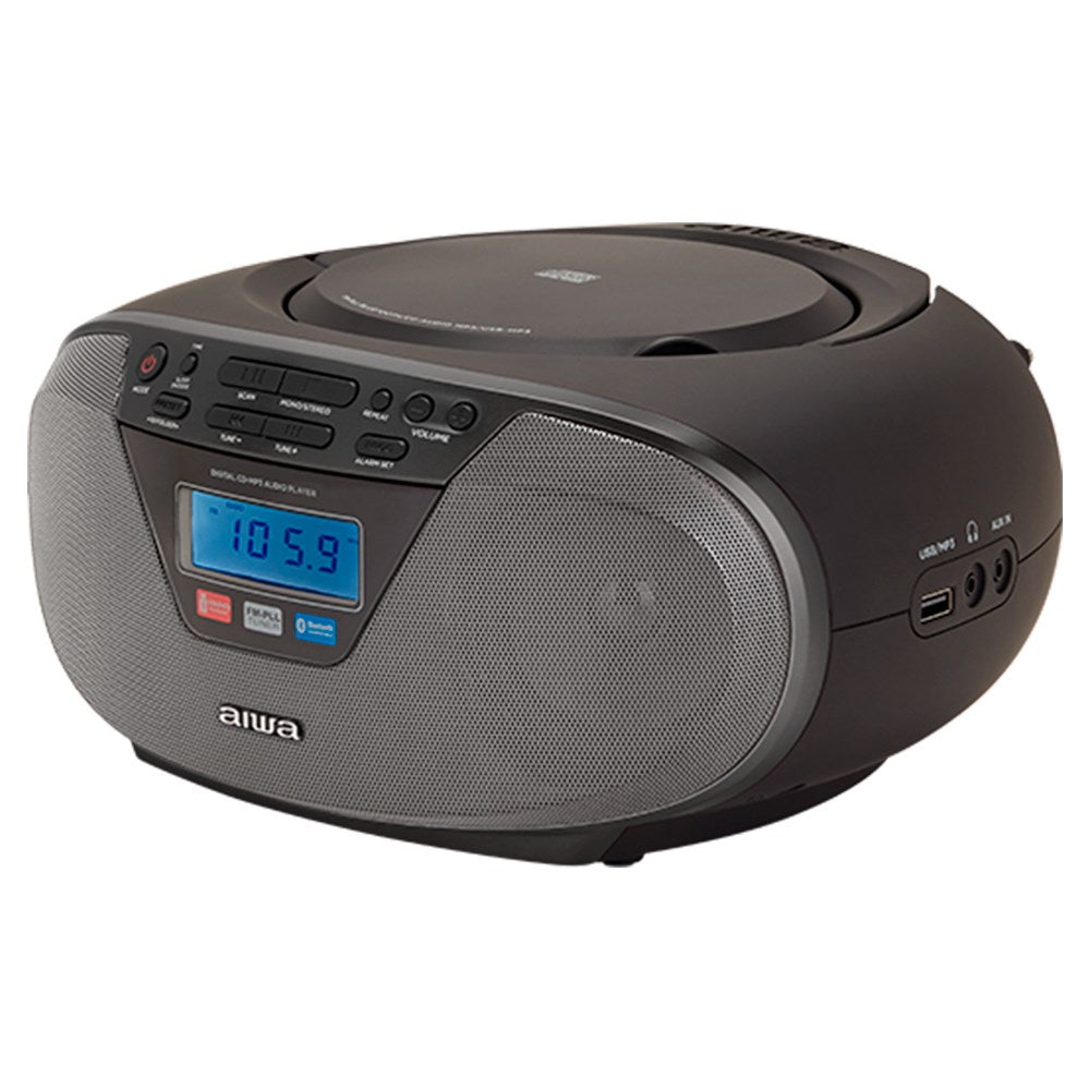 Aiwa BBTU-400BK Portable Stereo System 6W FM Black MP3 Playback