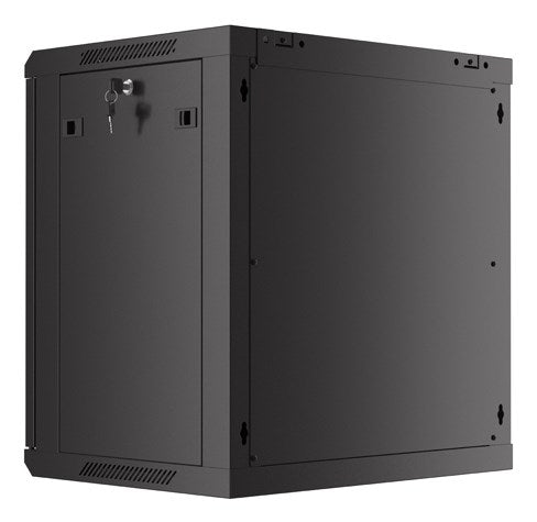 Lanberg Wall Mounted Rack 12U Black Steel 665x630x240mm WF01-6412-23B
