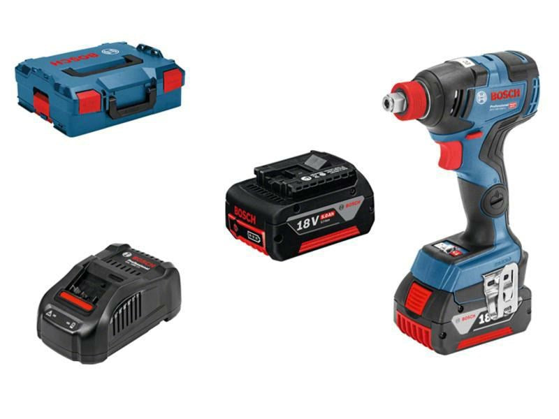 BOSCH GDX 18V-200 C 1/2"/ HEX 1/4" Impact Wrench 200Nm 2x5,0Ah