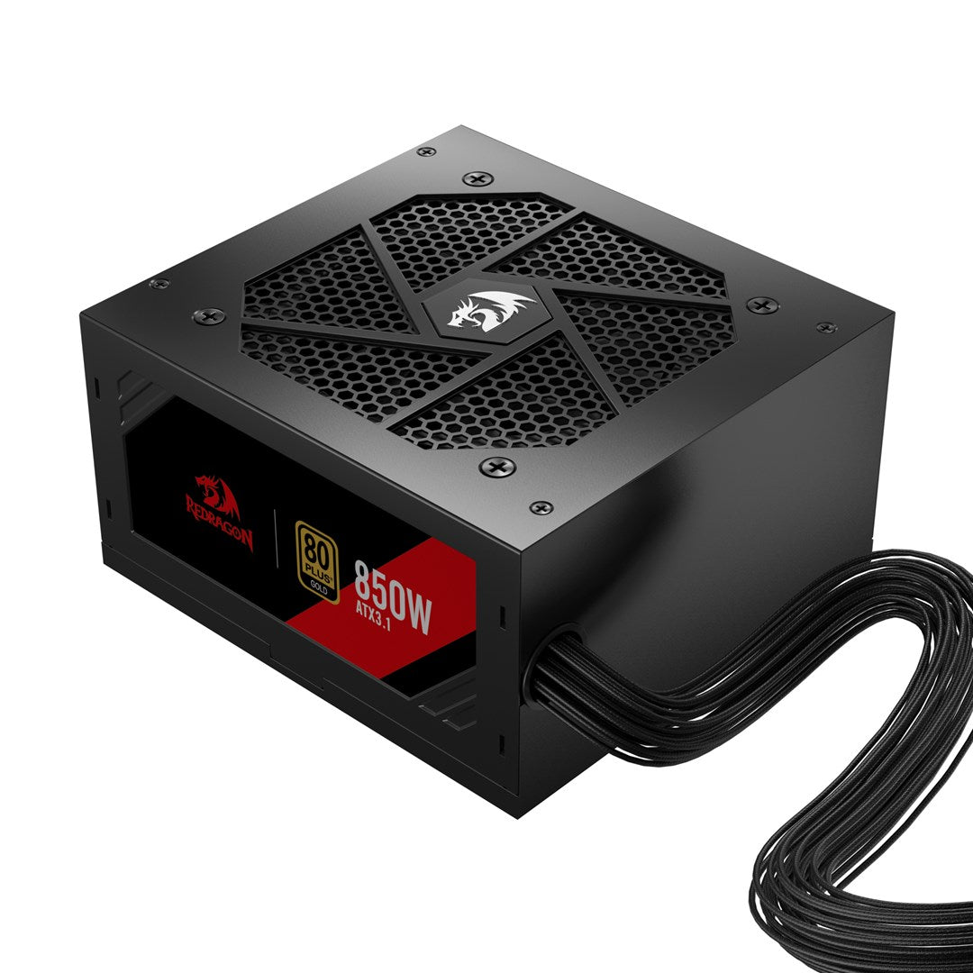 REDRAGON GC-PS007-SE Power Supply Unit 850W 80 Plus Gold ATX 3.1 Black 41452