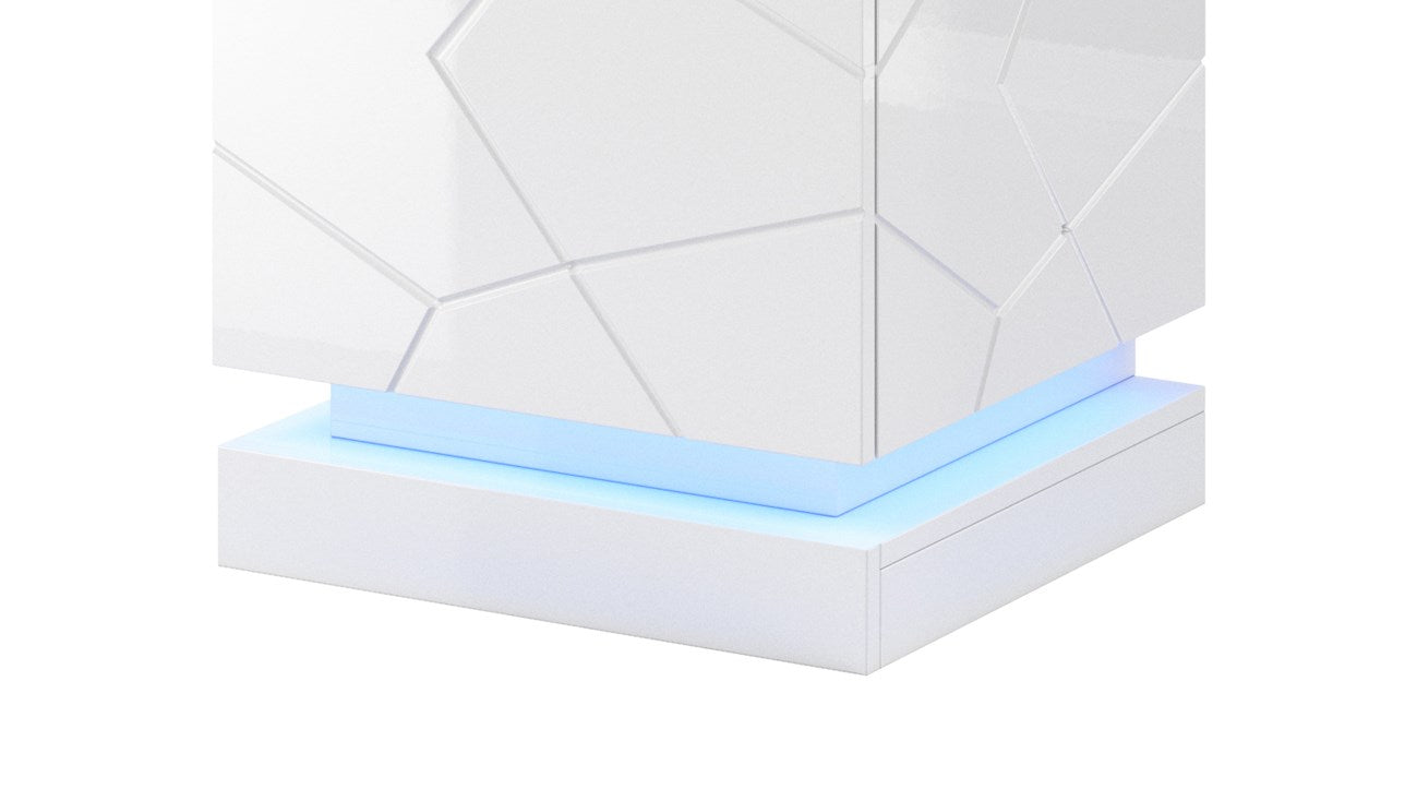QIU Bedside Cabinet Lighting 2 pcs RGB
