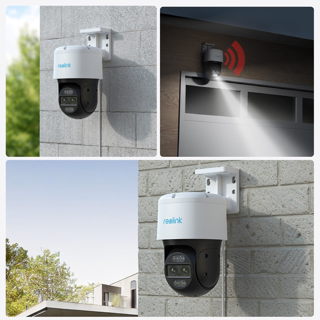 Reolink TrackMix Series P760 - 4K Outdoor Camera  Dual View  Auto-Zoom Tracking  PoE Connection  Color Night Vision