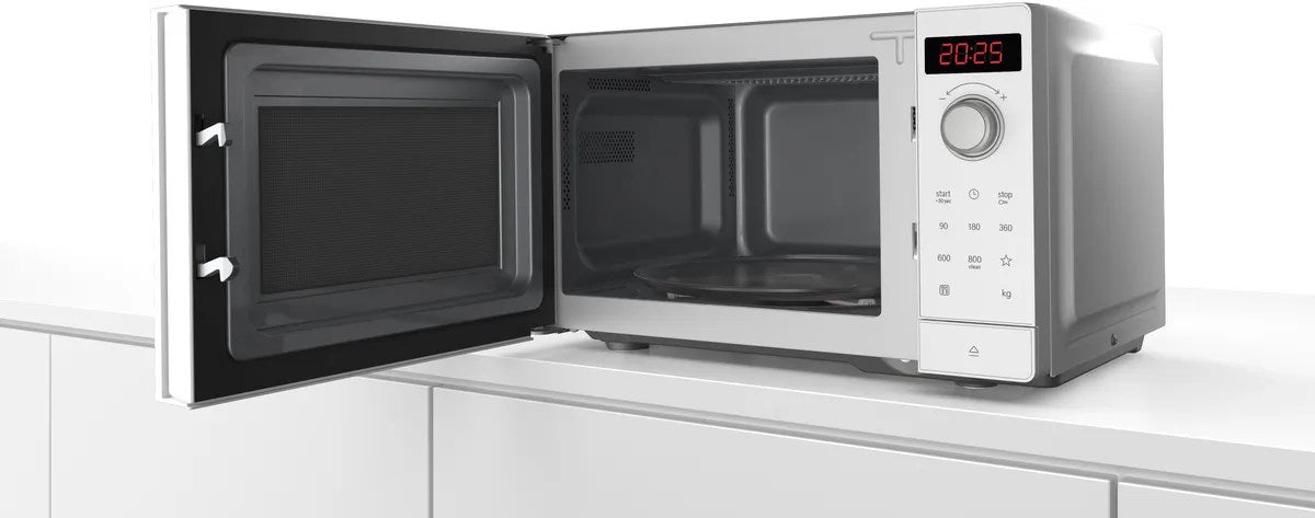 Bosch Serie 2 FFL023MW0 microwave White Solo microwave Countertop 20 L 800 W