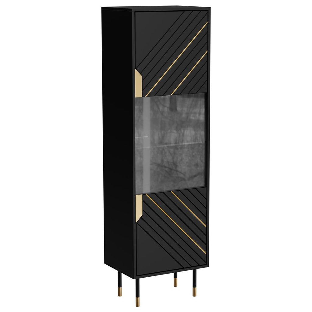 Cama MOUNTAIN Display Cabinet 54x40x180 Black + Gold