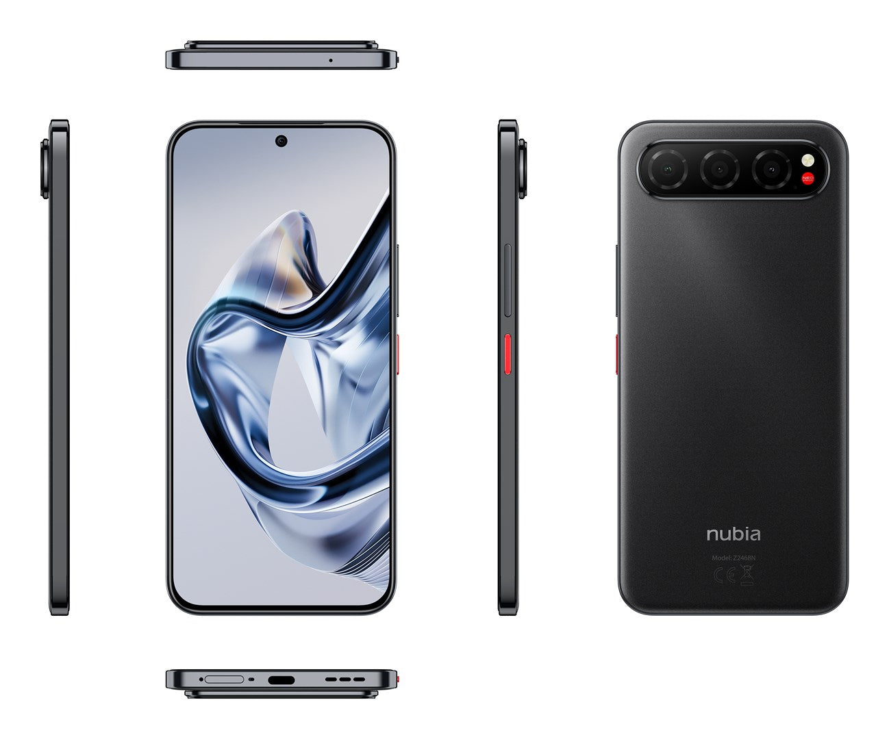 Nubia Z2468N 6.78" Dual SIM Android 15 5 G 20GB 256GB - Black