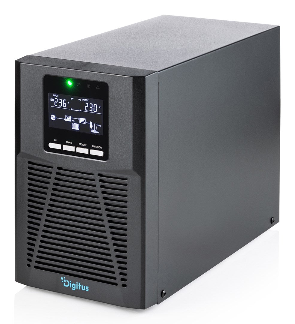 DIGITUS UPS Power Supply 1000 VA 1000 W Double-Conversion 591611
