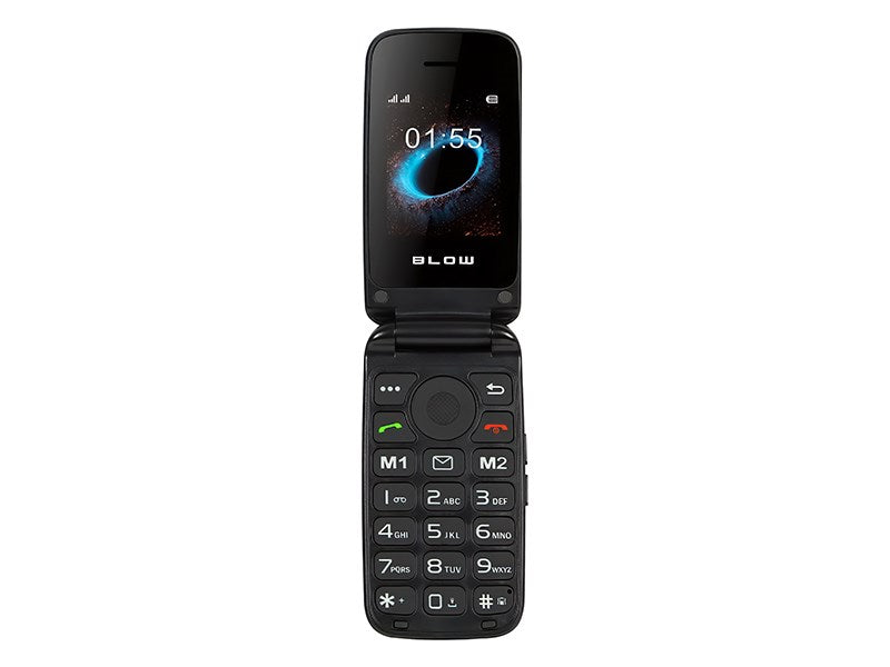 BLOW Feature Phone S24, Flip Cover, Dual SIM, 1000 mAh, Black
