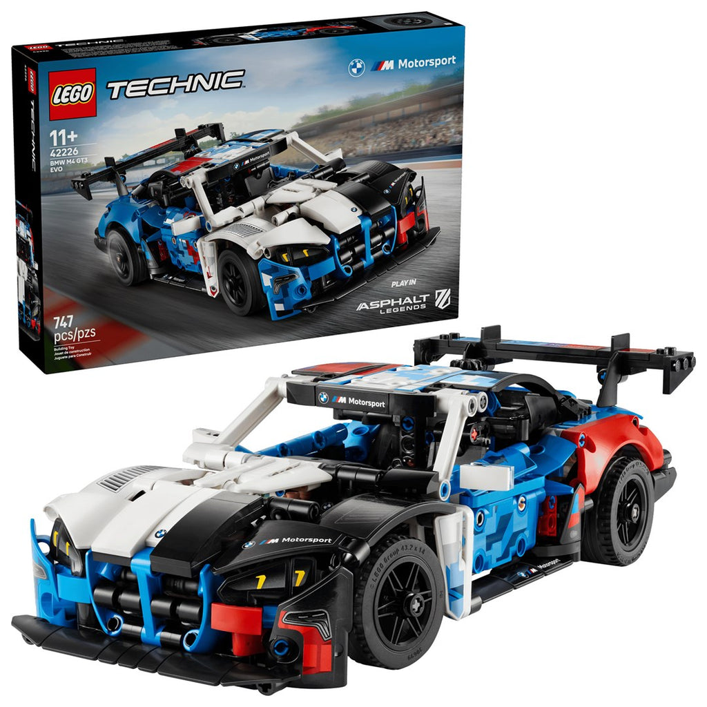 LEGO TECHNIC BMW M4 GT3 EVO Race Car Model Kit 42226 - 747 Pieces
