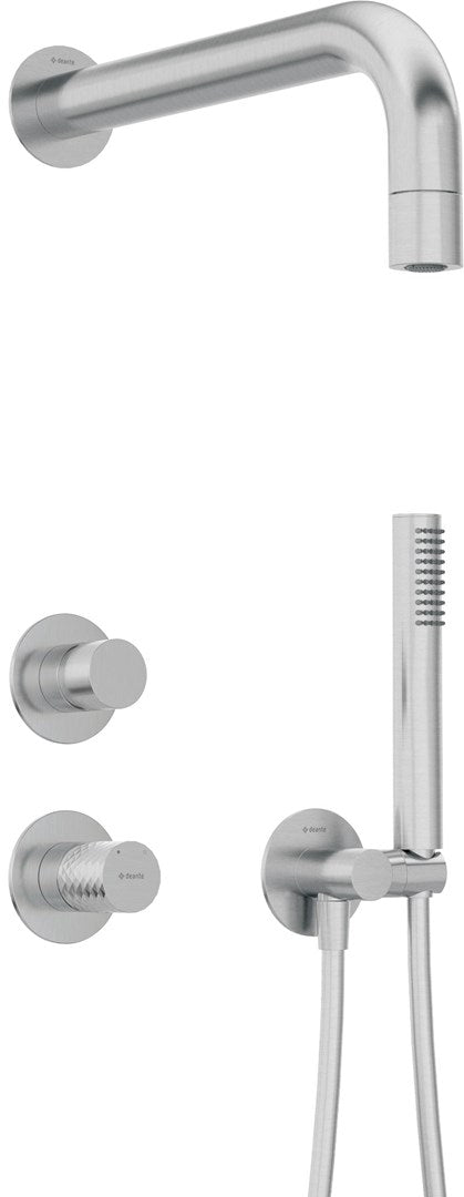 Shower set for concealed installation