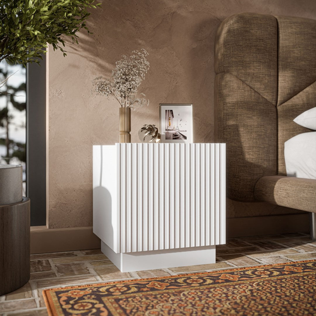 Cama Bedside Cabinet 2 pcs LIVERTI 45x42x47 White