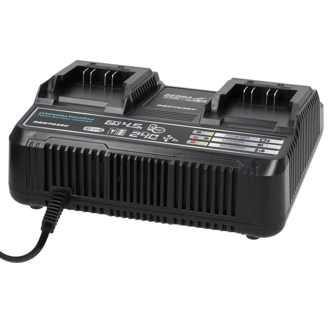 DEDRA SAS+ALL DED7039V Dual Battery Fast Charger