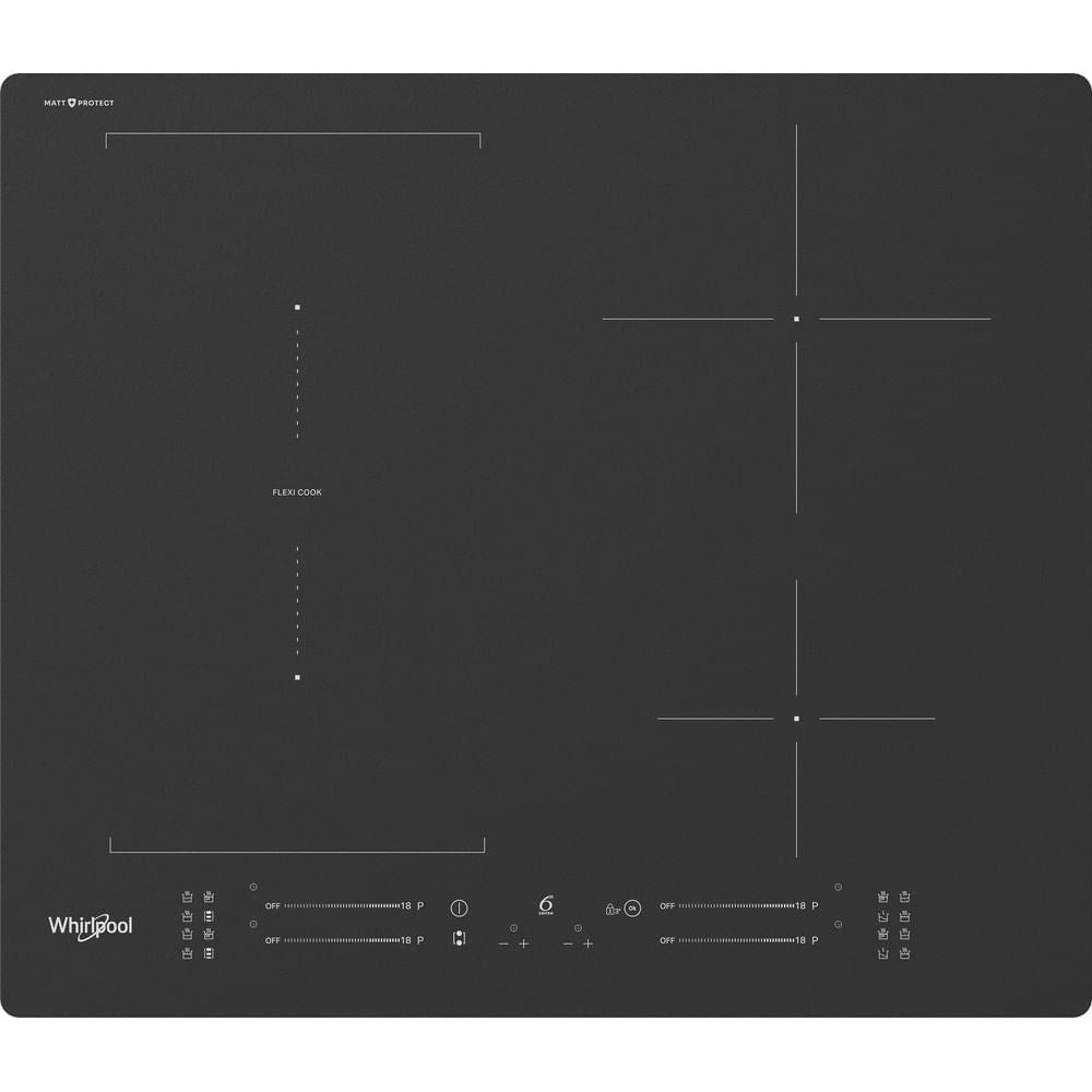 Whirlpool WF S7560NE BM Black Built-in Induction Hob 4 Zones