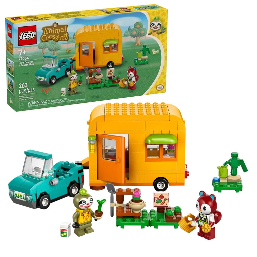 LEGO Animal Crossing Gerd's Caravan & Nursery Building Set with 2 Minifigures (77054)