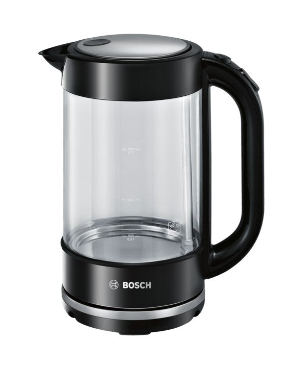 Bosch TWK70B03 Electric Kettle 1.7 L 2400 W Black Transparent
