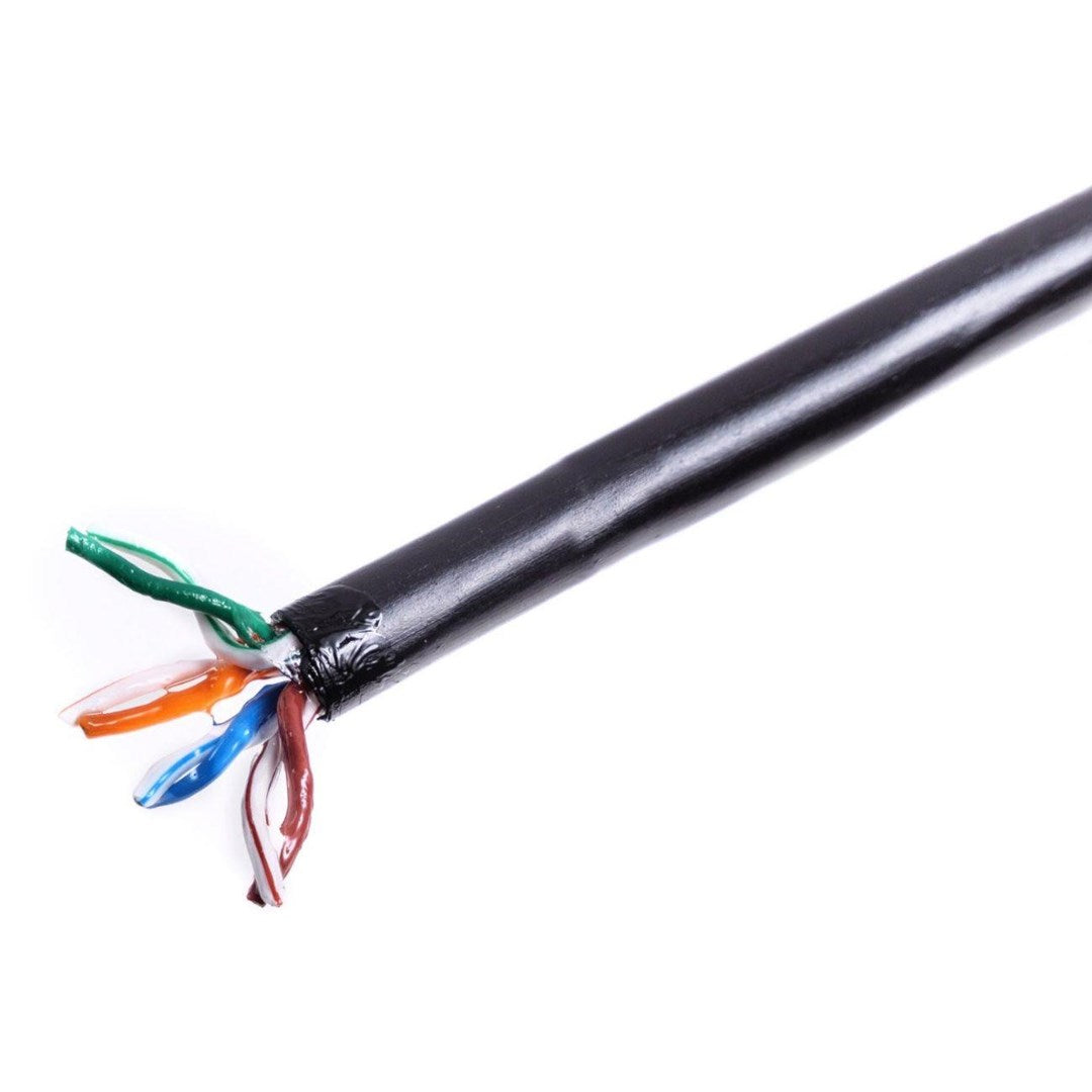 Gel-filled Outdoor Installation Cable DIGITUS cat.5e U/UTP AWG24/1 PE 100 m black