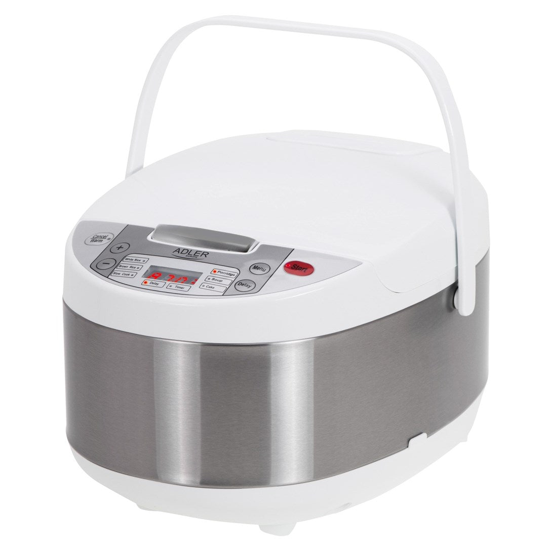 Adler AD 6420 Multi-cooker 6 in 1 – 3.25 L Silver White