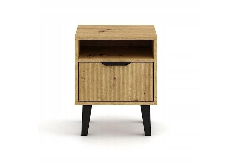 SCANDI 1S Slim Nightstand Artisan Oak
