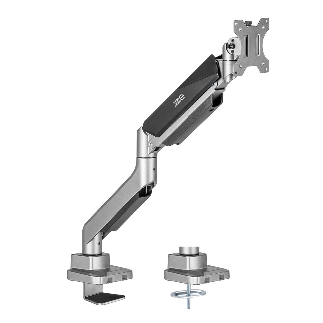 Ergo Office Universal Monitor Desk Mount Gas Spring 17 -35 15 kg VESA 75x75/ 100x100 ER-445