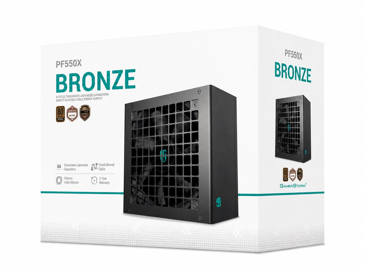 DEEPCOOL Power Supply 550W ATX PF550X-FE Black