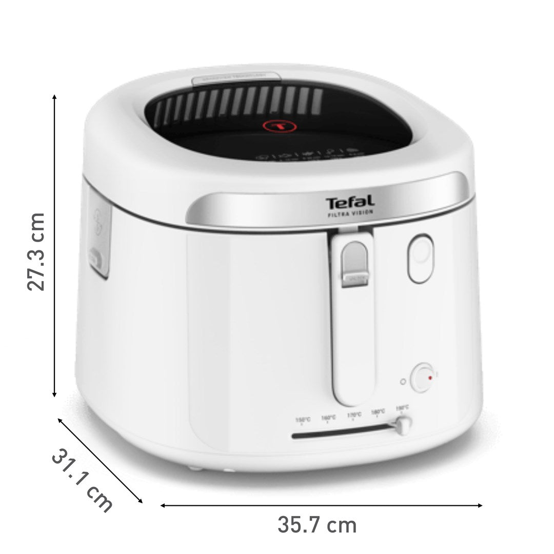 Tefal Filtra Vision FF2541E0 fryer Single 2.1 L Stand-alone 1900 W Deep fryer White