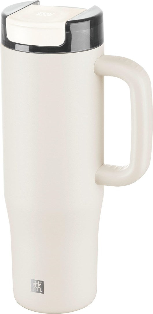 ZWILLING THERMO PLUS Kubek termiczny ze słomką - 900 ml  kremowy
