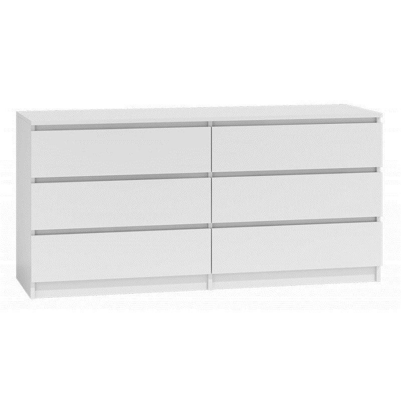 Topeshop M6 140 BIEL Chest of Drawers Matte White