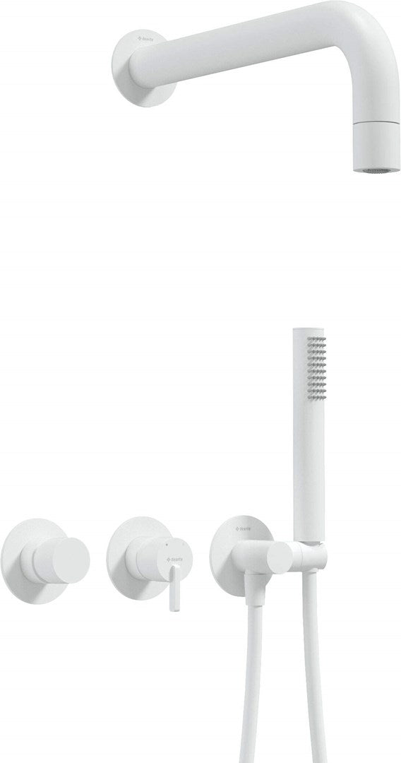 Concealed Shower Set with Hand Shower Horizontal Mixer
