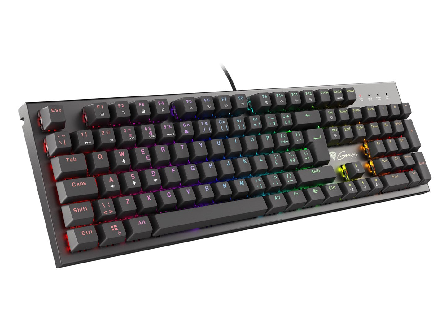GENESIS THOR 300 Keyboard Gaming USB QWERTY Portuguese Black