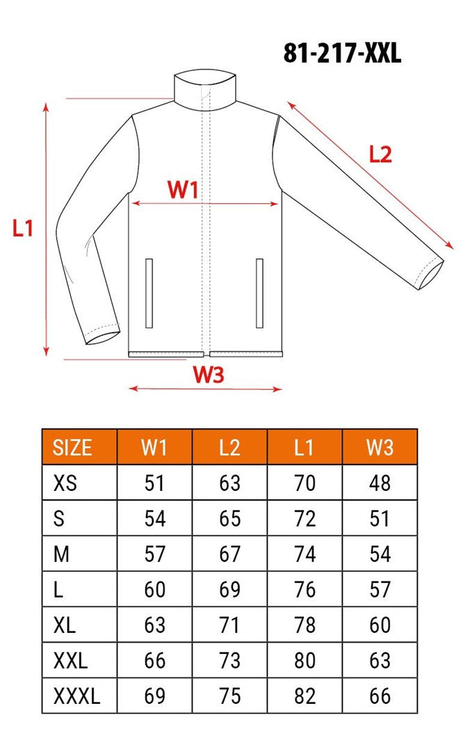 NEO TOOLS Jacket Cotton XXL 210 g/m² 1130 g 500 mm x 355 mm x 40 mm Model TOP-81-217-XXL
