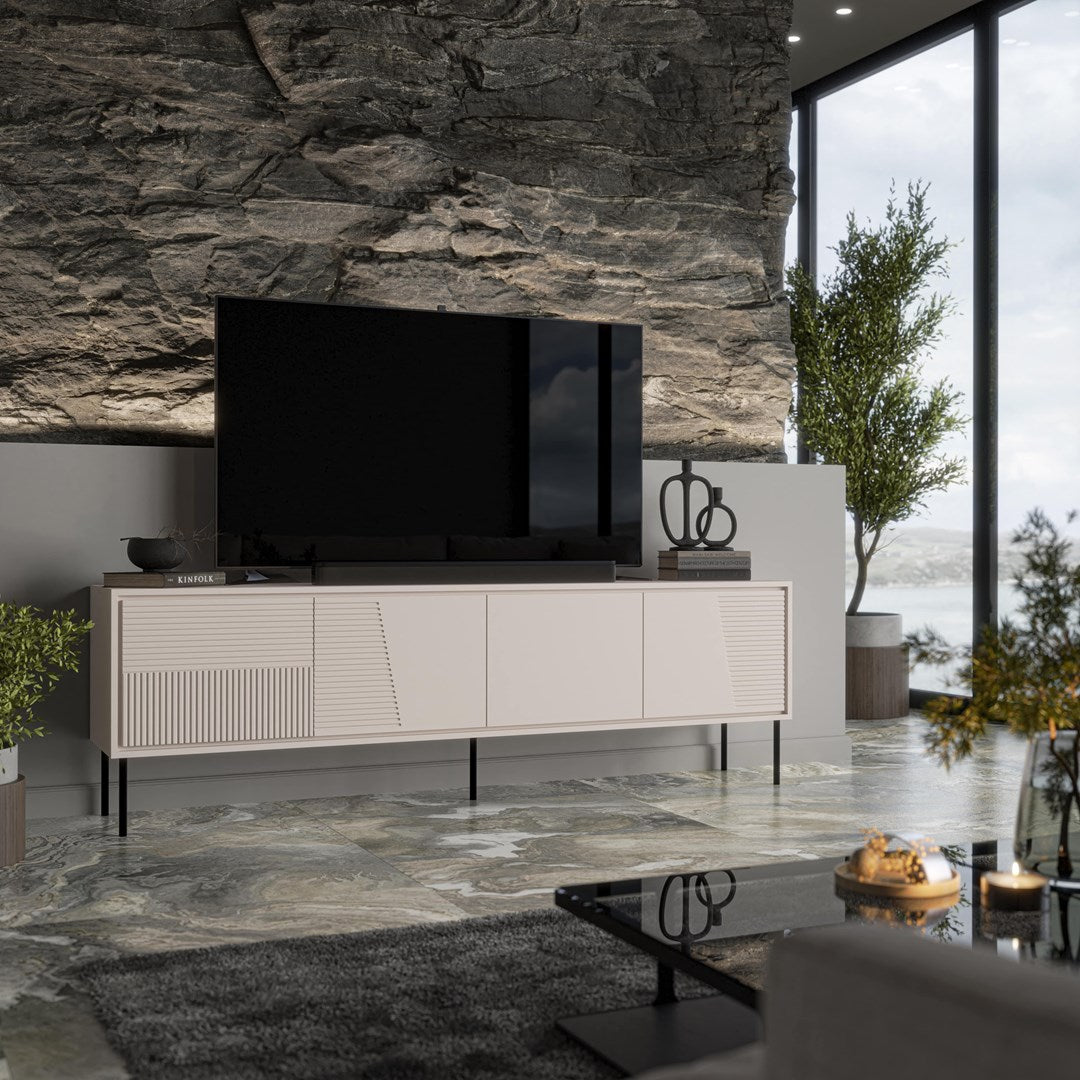 ABI RTV Cabinet 4D 200x38x62 Cashmere Matt