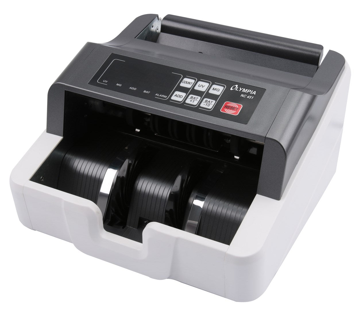 Olympia NC 451 Banknote Counting Machine Grey - UV & MG Sensors - 1,000 Notes/min - Model 947730886