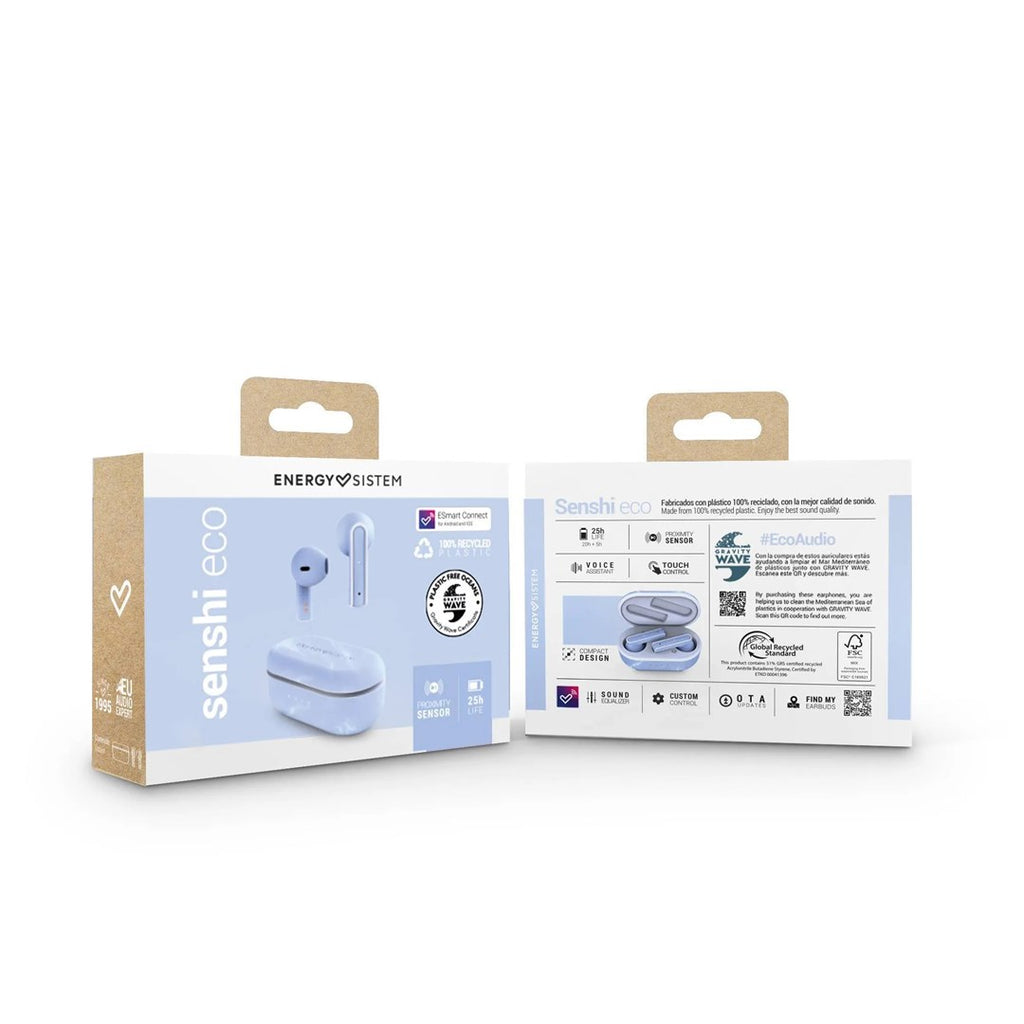 Energy Sistem Senshi Eco TWS Headset - 20h Playback, Bluetooth 5.3, Lightweight Design