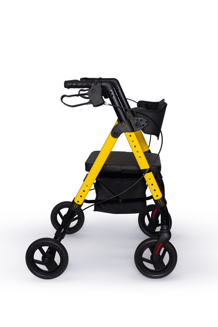 REHA FUND Four-Wheel Rehabilitation Walker Marsylia RF-617/Ż - Aluminium Frame, 9500 g, 81-92.5 cm Height, 136 kg Max Load