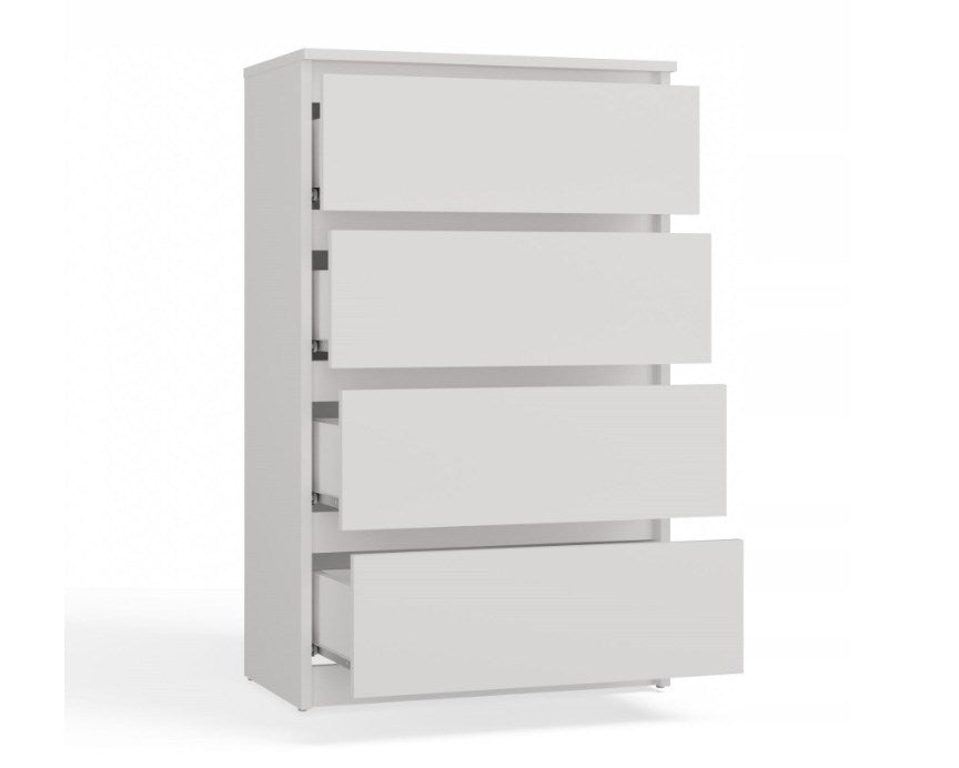 Malwa M4 Chest of Drawers 60 cm 4 Drawers White M4/60