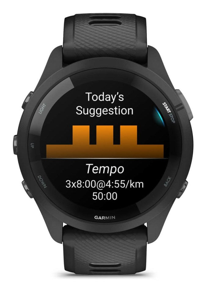 Garmin Forerunner 265 GPS Smartwatch 46 mm AMOLED Black (010-02810-10)