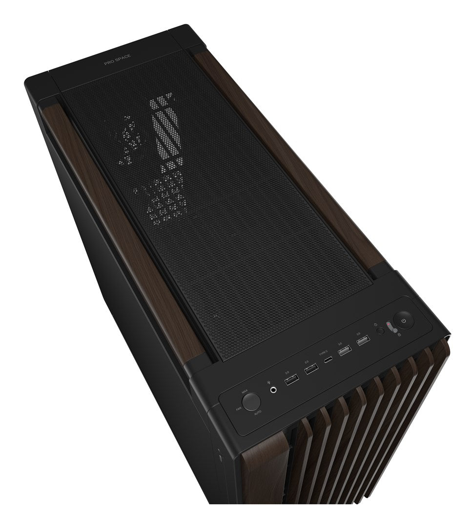 ASUS ProArt PA602 Wood Edition Modern Black - Metal Panel Midi Tower Black  Wood