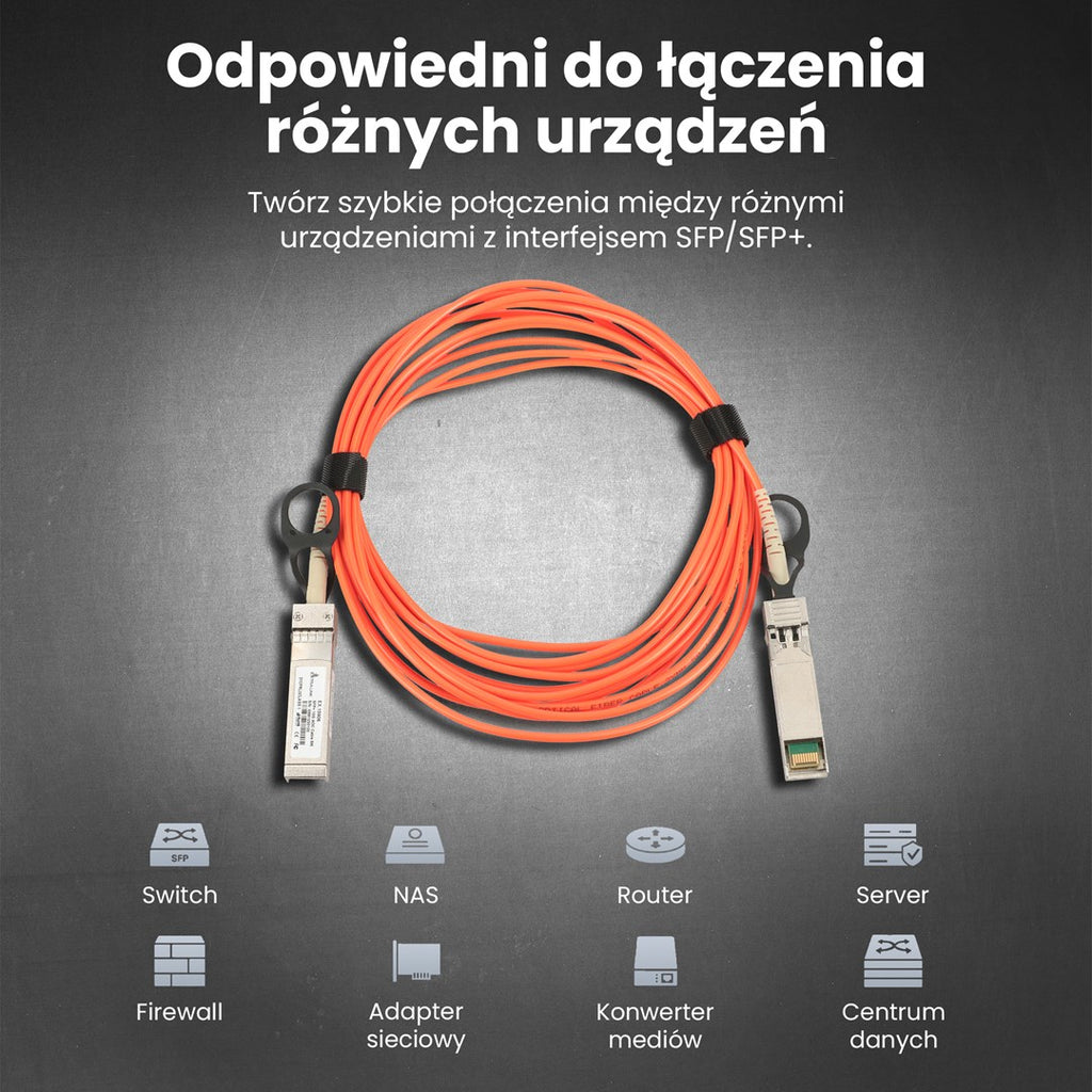 Extralink SFP+ AOC Cable AOC SFP+ 10Gbps  5m