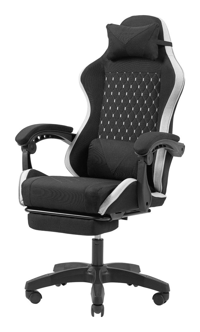 Mars Gaming MGC-X Fabric PC gaming chair Padded seat Black  White