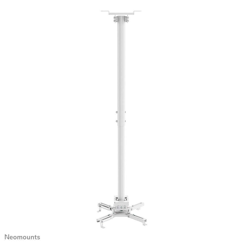 Neomounts CL25-550WH1 Projector Ceiling Mount, White, Height Adjustable 74.5-114.5 cm